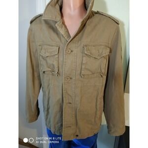 U.S. ARMY Jacket 1st Infantry Division Ft. Riley Beige Size L@12‎